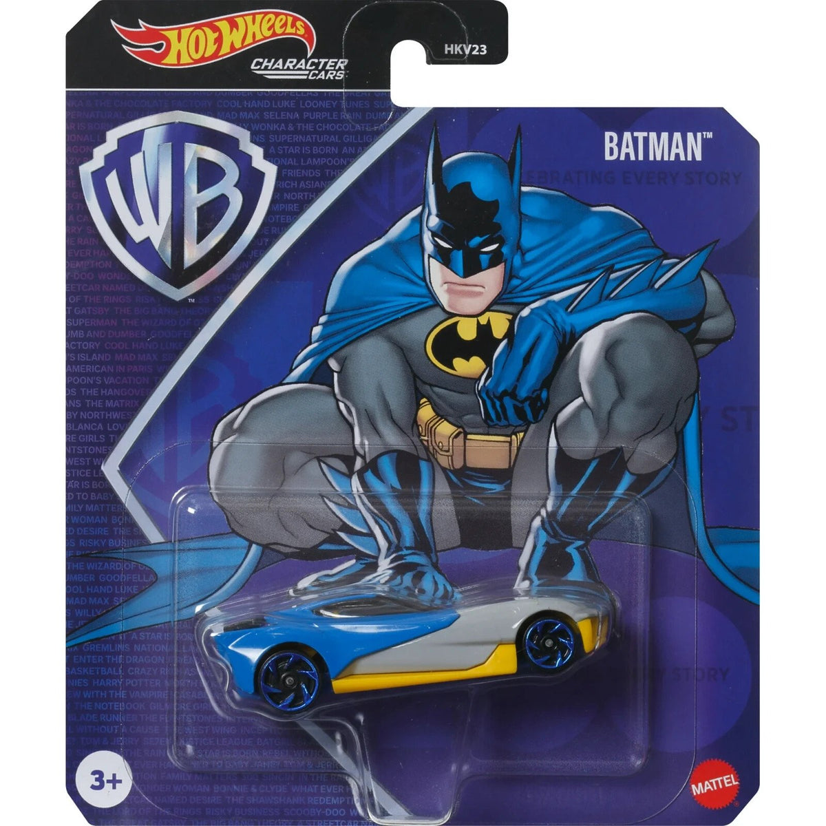 Hot Wheels Batman Character Car — 1:64 Scale Die-Cast