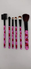 The Beauty Group Lady Bug Pink Blush Brush Set – Travel-Ready