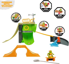 Funrise TMNT Turtle Madness Skate Park Playset – 18-Piece Set