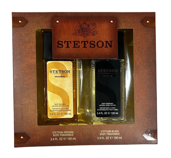 Stetson Original & Black Body Fragrance Gift Set | 2 x 3.4 fl oz