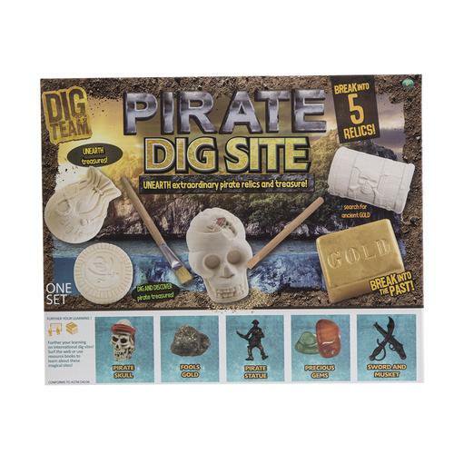 Dig Team Pirate Dig Site – Kids Excavation Activity Kit