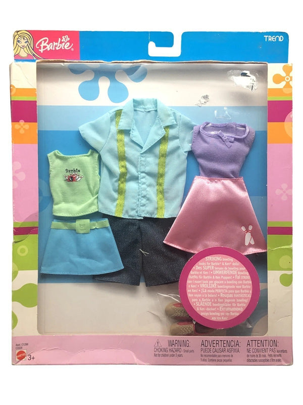 Barbie Trend Fashions Striking Bowling Looks for Barbie & Ken (2003)