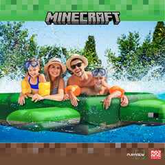 Intex Minecraft Ride-On Turtle Pool Float — Oversized 72"x72"