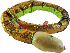 Gitzy 54" Giant Flip Sequin Plush Snake – Green