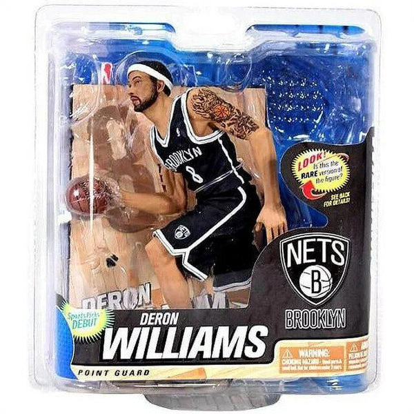 McFarlane Toys NBA Series 22 Deron Williams Action Figure – Black Jersey