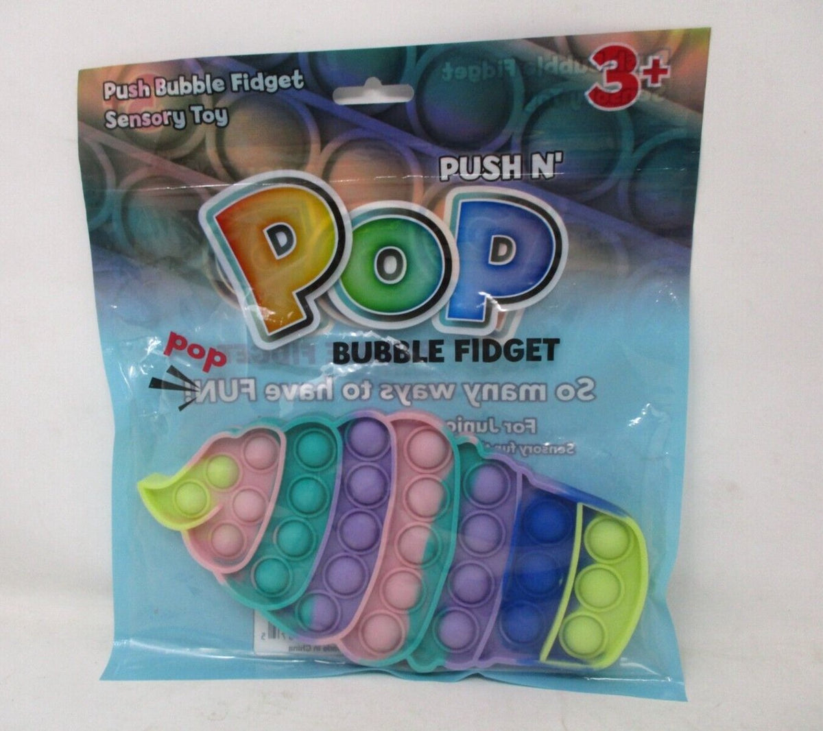 Push N' Pop Bubble Fidget Toy – Ice Cream Sensory Pop Toy