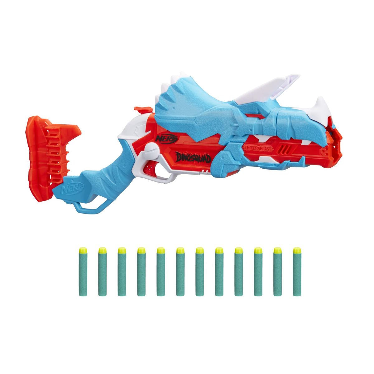 Nerf DinoSquad Tricera-Blast Dart Blaster | Triceratops Design