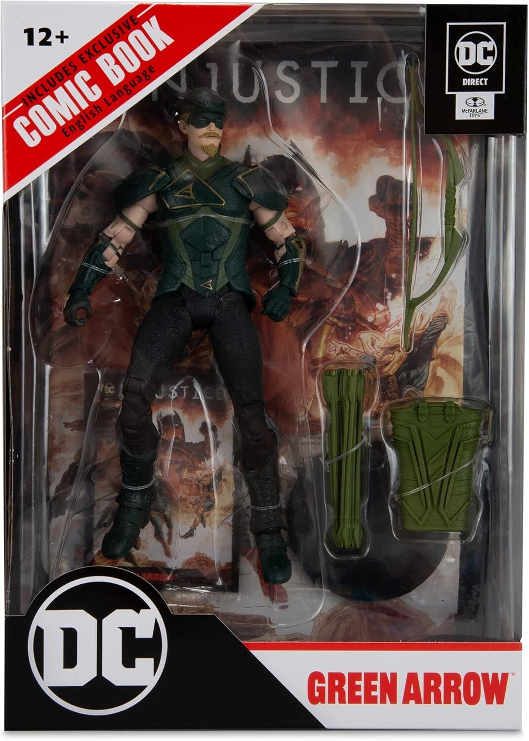 McFarlane Toys DC Direct Green Arrow Injustice 2 7-Inch Figure with Comic