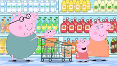 Peppa Pig Supermarket Playset — 2 Figures & 8 Accessories