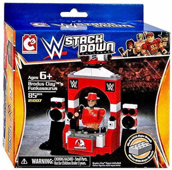 WWE StackDown Brodus Clay Funkasaurus 85-Piece Figure Set