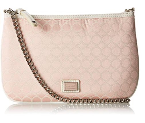 Nine West Mini 9S Sateen Clutch – Barely Pink
