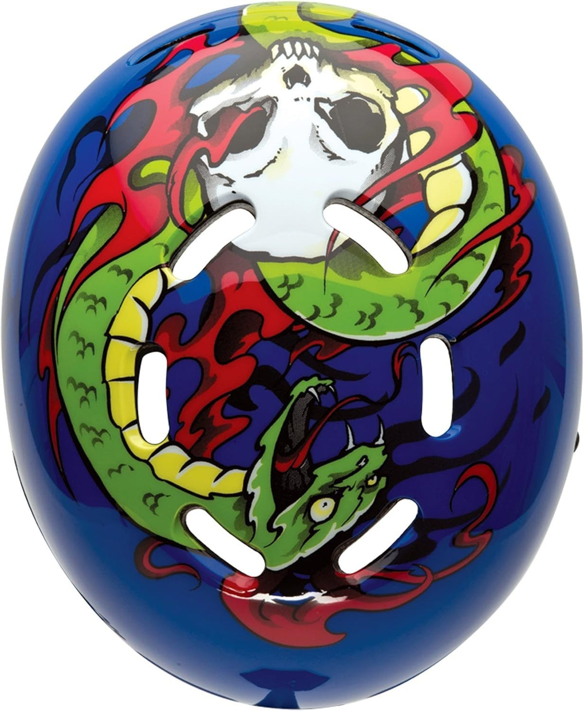 Bell Toddler Maniac Bike Helmet – Blue Snake Flames