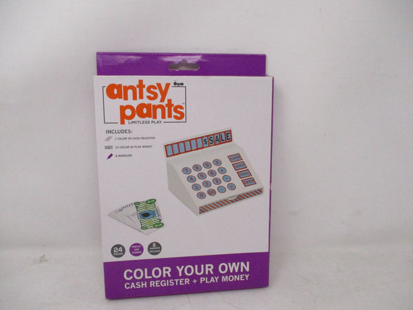 Antsy Pantsy Color Your Own Cash Register & Play Money Set