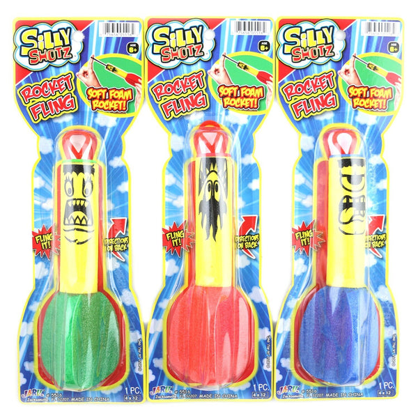 JA-RU Silly Shotz Rocket Fling – 3 Pack Launcher Toy