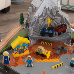 KidKraft Rocky Mountain Wooden Train Set & Table with 50 Accessories