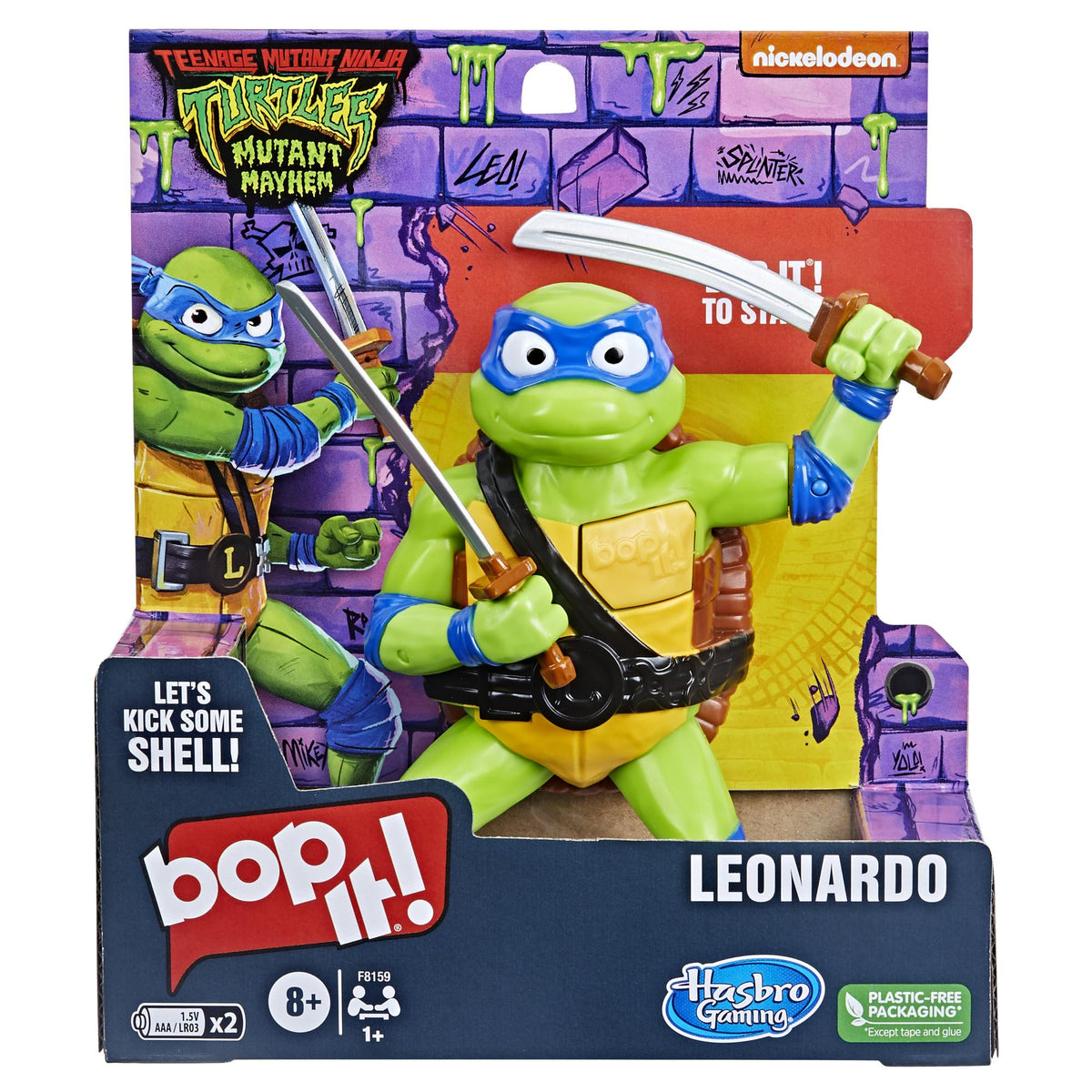 Hasbro Bop It! TMNT Leonardo Edition Electronic Game Ages 8+
