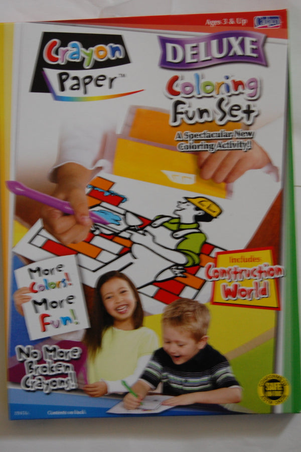 Cadaco Deluxe Crayon Paper Coloring Fun Set – Mess-Free Creative Play