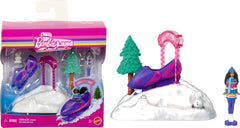 Barbie Mini Land Collectible Playset with 1.5-Inch Doll