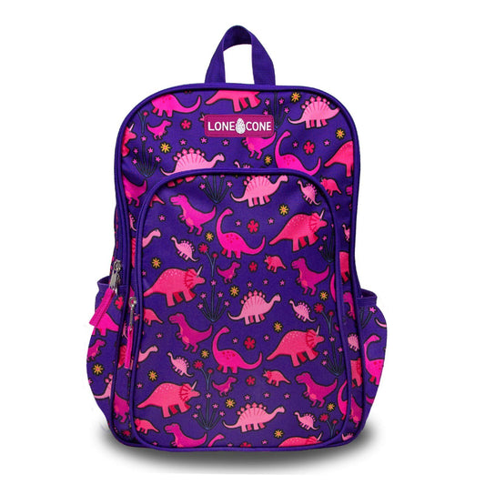 LONECONE Pink-O-Saurus Rex Kids' 15" Backpack