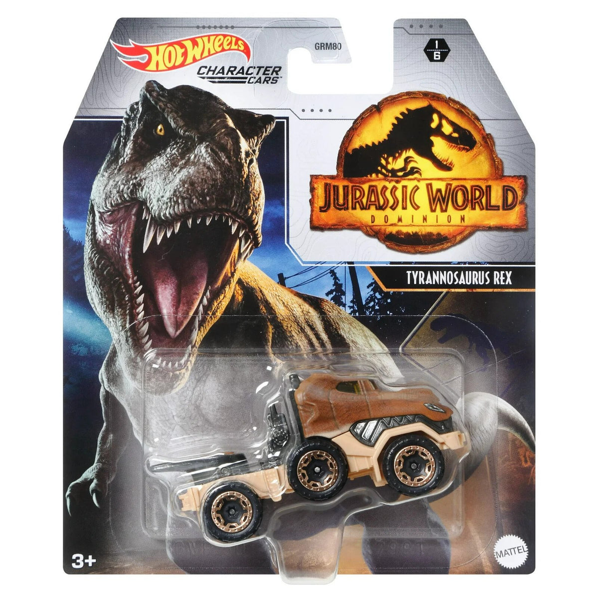Hot Wheels Jurassic World T-Rex Character Car | 1:64 Die-Cast