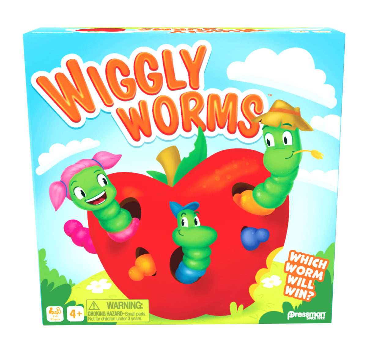 Pressman Wiggly Worms – Color Matching Memory Game for Kids
