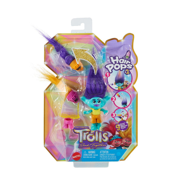 Mattel Trolls Band Together Hair Pops Branch Small Doll