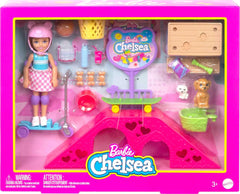 Barbie Chelsea Skate Park Playset with Puppies & 15+ Accessories