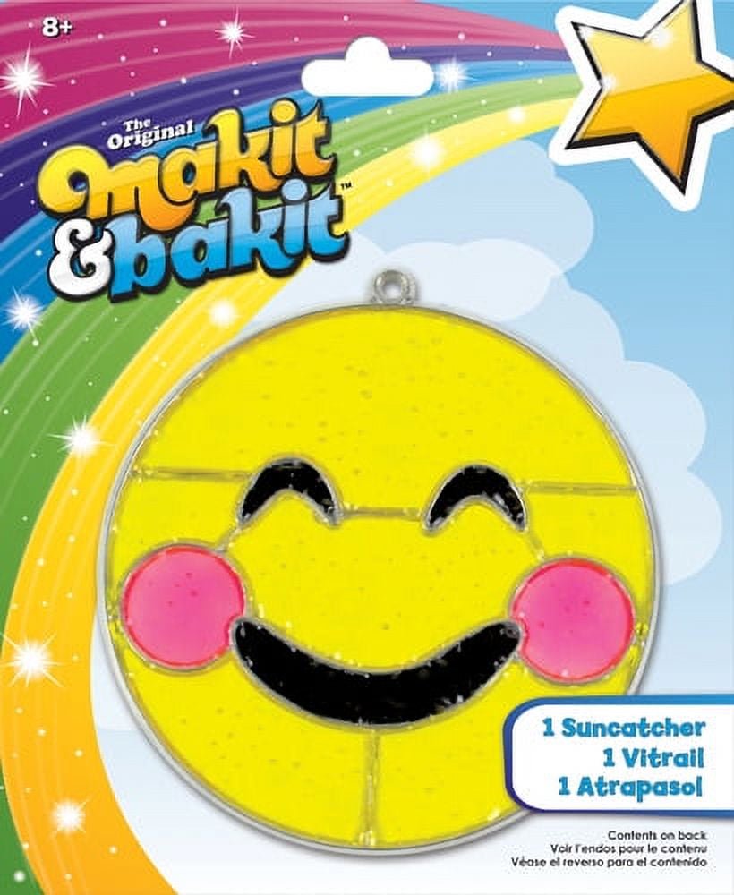Colorbok Makit Bakit Emoji Blushing Suncatcher Craft Kit