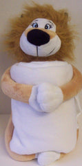Northpointe Huggable Lion Plush with Roar Sound & Fleece Throw
