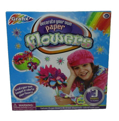 Grafix Decorate Your Own Paper Flowers Craft Kit