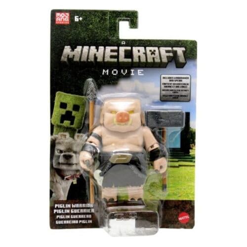 Mattel Minecraft Piglin Warrior Posable Action Figure & Accessories
