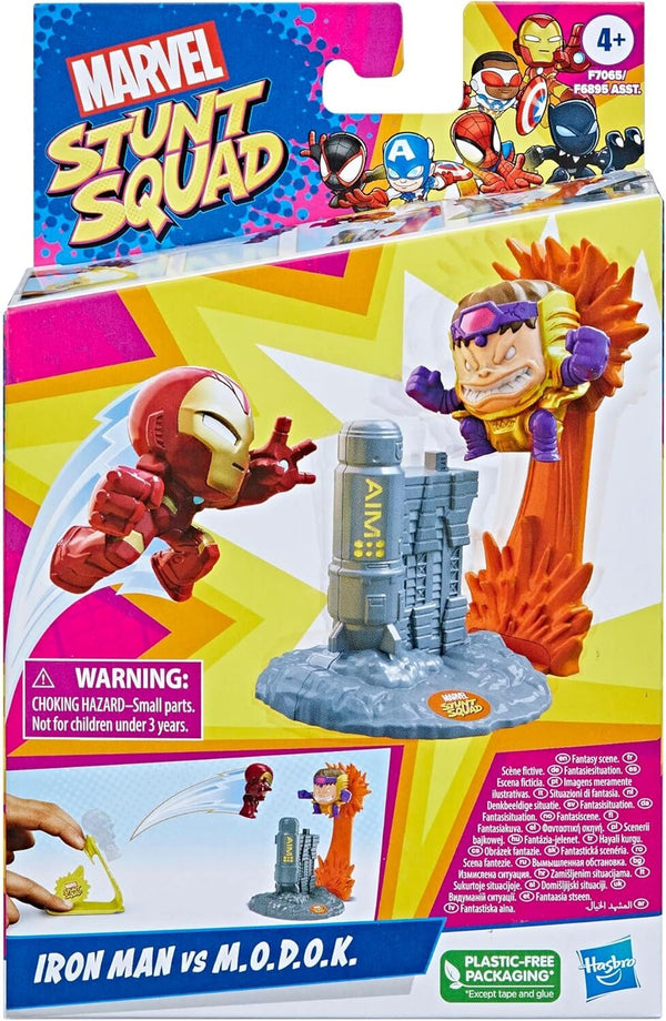 Hasbro Marvel Stunt Squad Iron Man vs. M.O.D.O.K. Launch & Crash Playset