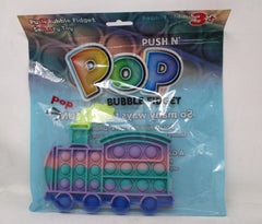 Push N' Pop Bubble Fidget Train | Sensory Pop Toy for Kids & Adults
