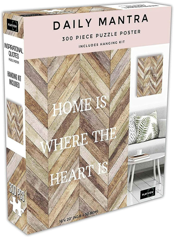 Playview KI Home is Where The Heart Is 300-Piece Décor Puzzle Kit