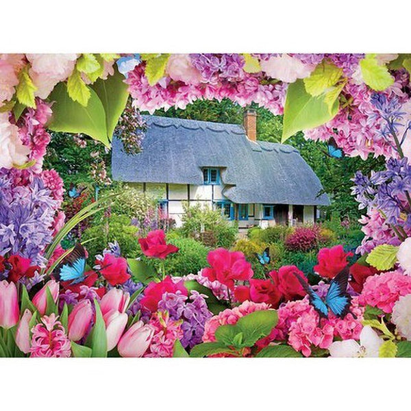 LaFayette Puzzle Factory Summer Cottage 500-Piece Jigsaw Puzzle