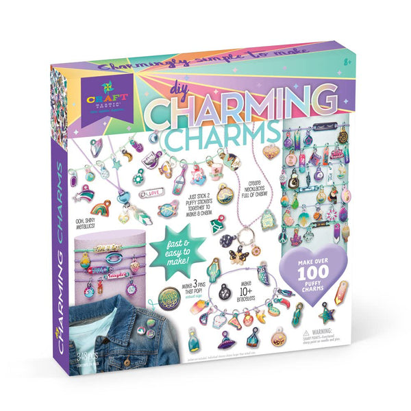 Craft-tastic Puffy Charming Charms — DIY Jewelry & Pins Kit
