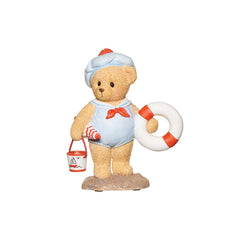 Cherished Teddies Beach Boy Teddy Bear Collectible Figurine