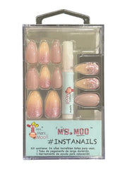 Mini Mani Moo False Nails Ms. Moo – 24-Piece Press-On Set
