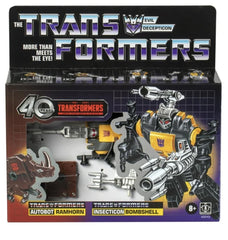 Hasbro Transformers Retro G1 40th Anniversary Bombshell & Ramhorn