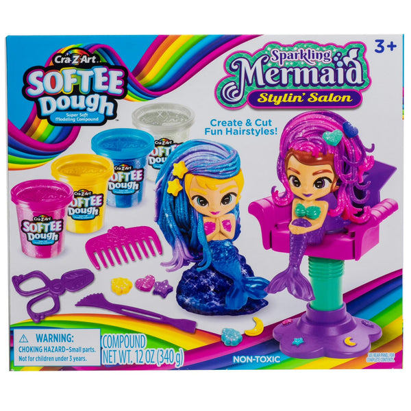 Cra-Z-Art Softee Dough Sparkling Mermaid Salon Playset