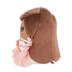 Mattel Barbie Cuutopia Plush – African American Doll in Peach Gown