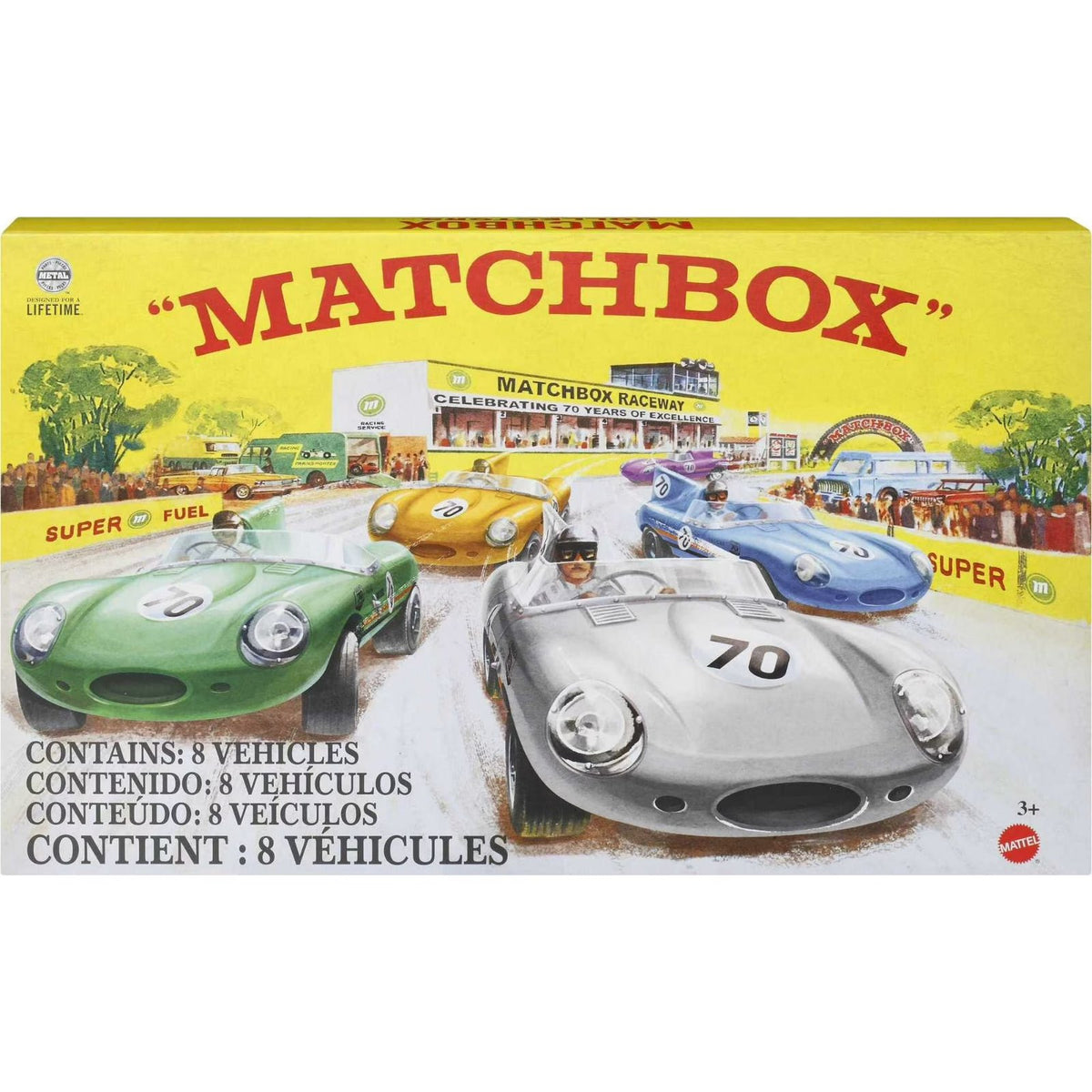 Matchbox 70th Anniversary 8-Pack Die-Cast Cars 1:64 Scale Collector Set