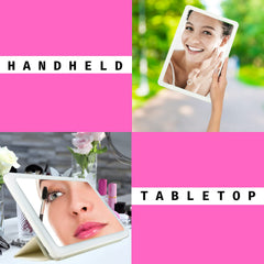 Onyx Professional LED Makeup Mirror – Portable, Dimmable & Rechargeable