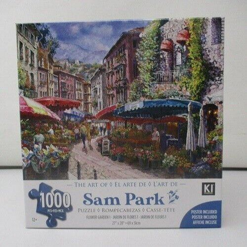 Karmin Sam Park Flower Garden 1000-Piece Jigsaw Puzzle