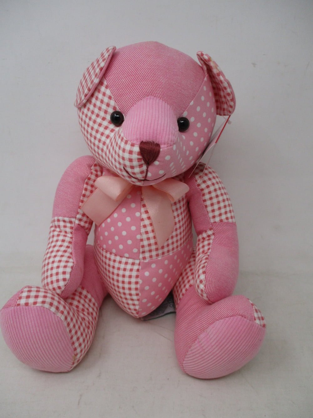 RUSS Denimal Pink Denim Teddy Bear Plush | 10.5 Inches