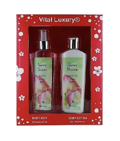 Vital Luxury Sweet Bloom Body Mist & Lotion Gift Set 8oz