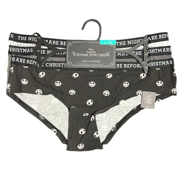 Disney The Nightmare Before Christmas Hipster Underwear 3-Pack | Size L