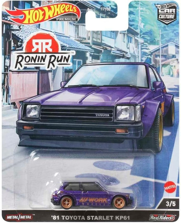 Hot Wheels Car Culture 1981 Toyota Starlet KP61 Circuit Legends