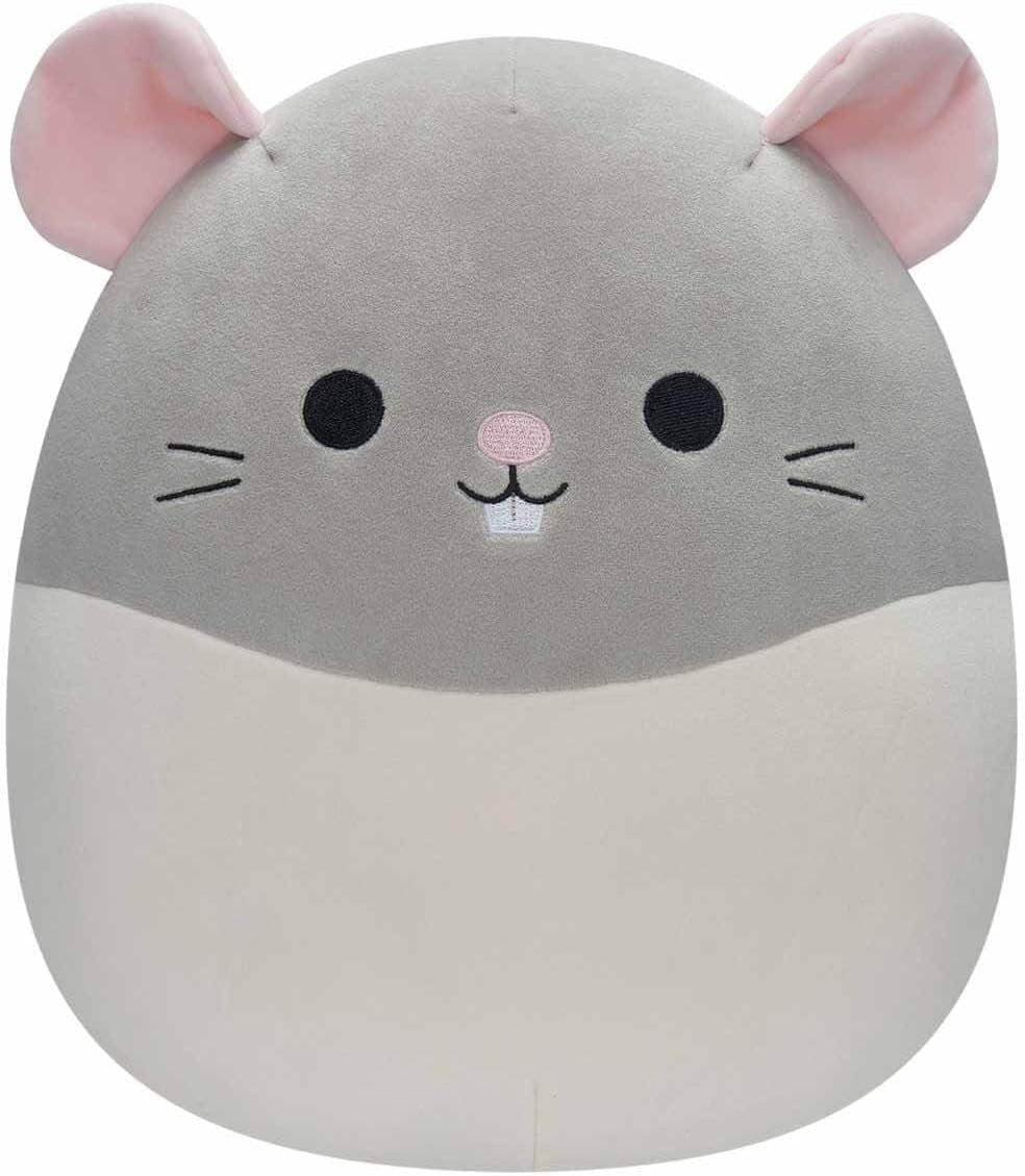 Squishmallows Grey & White Rat Plush Toy 30cm