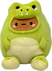 Smoko Croc Tayto Midi Mochi Green Crocodile Potato Plush 11"